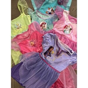 Lot Of 6 Disney Princess Nightgowns Size 6